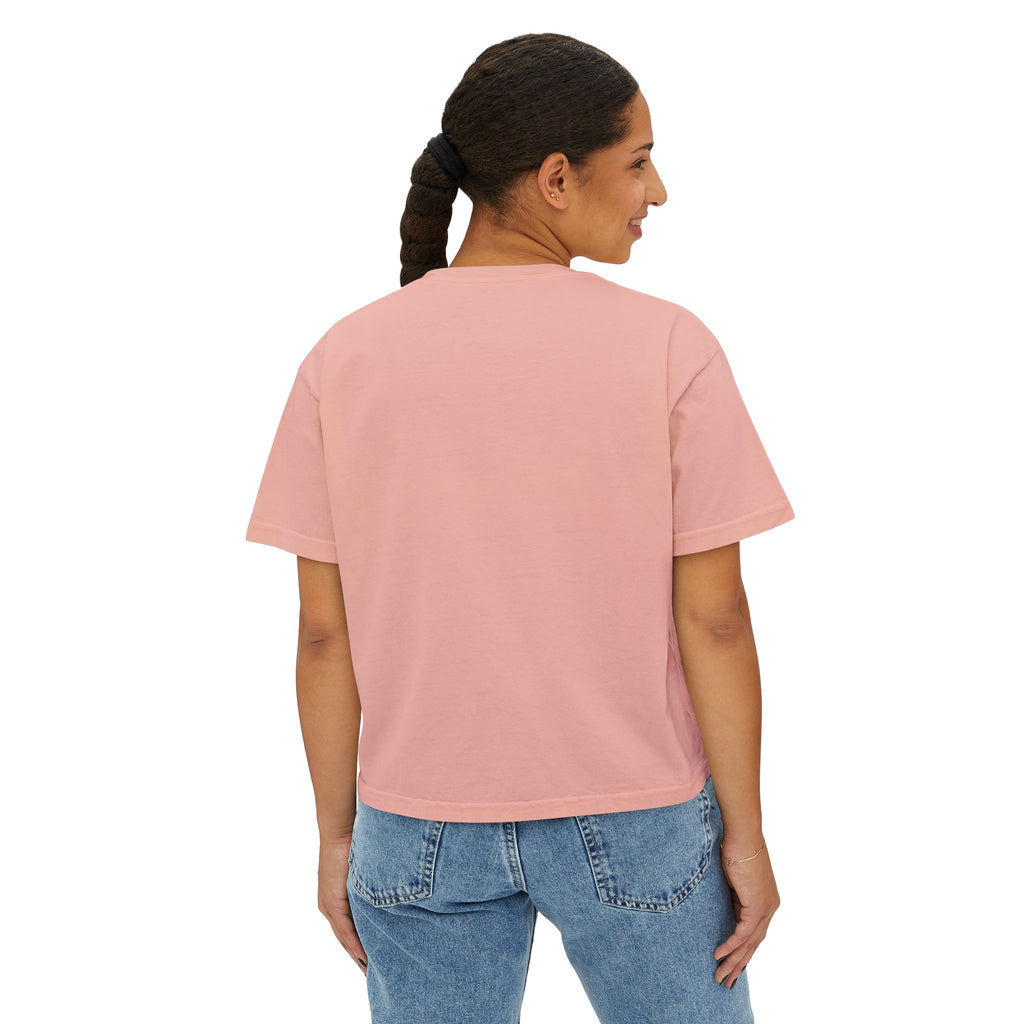 Blessed Boxy Tee — Women's Casual Crop T-Shirt