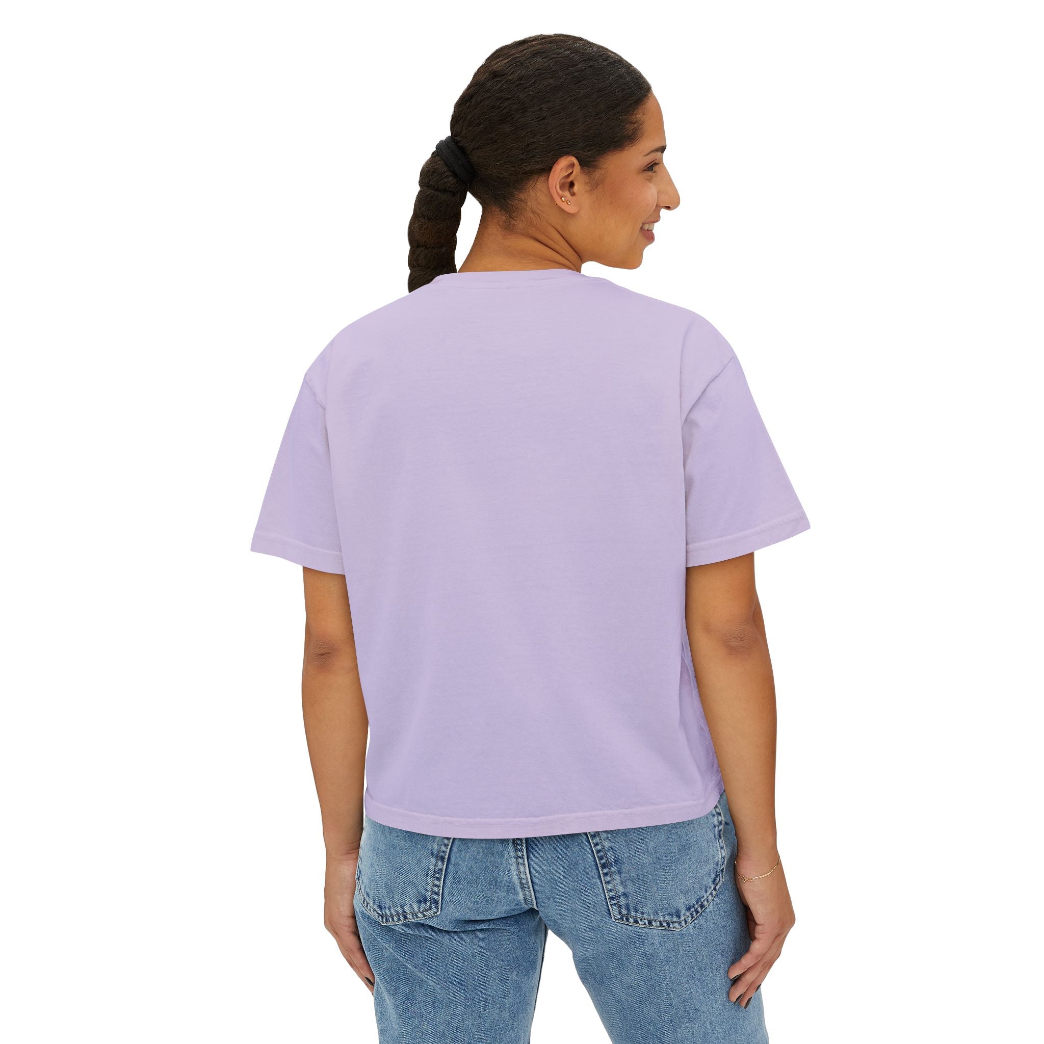 Blessed Boxy Tee — Women's Casual Crop T-Shirt