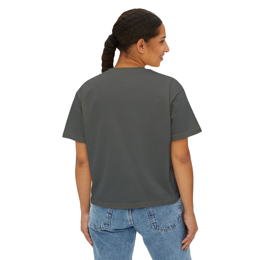 Blessed Boxy Tee — Women's Casual Crop T-Shirt