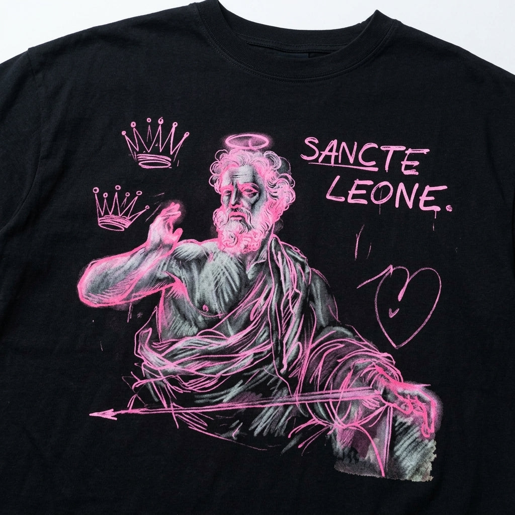 Sancte Leone  Drop Shoulder T-Shirt