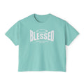 Blessed Boxy Tee — Women's Casual Crop T-Shirt