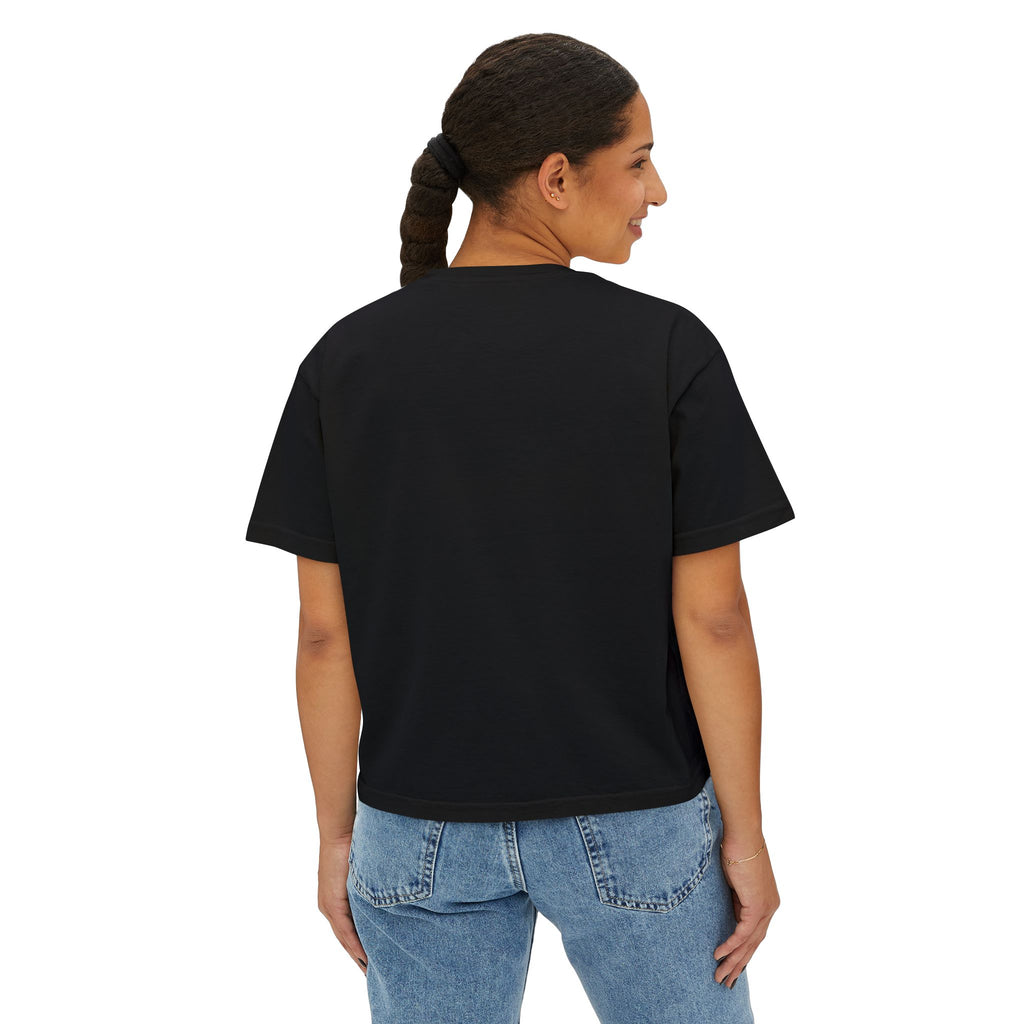 Blessed Boxy Tee — Women's Casual Crop T-Shirt