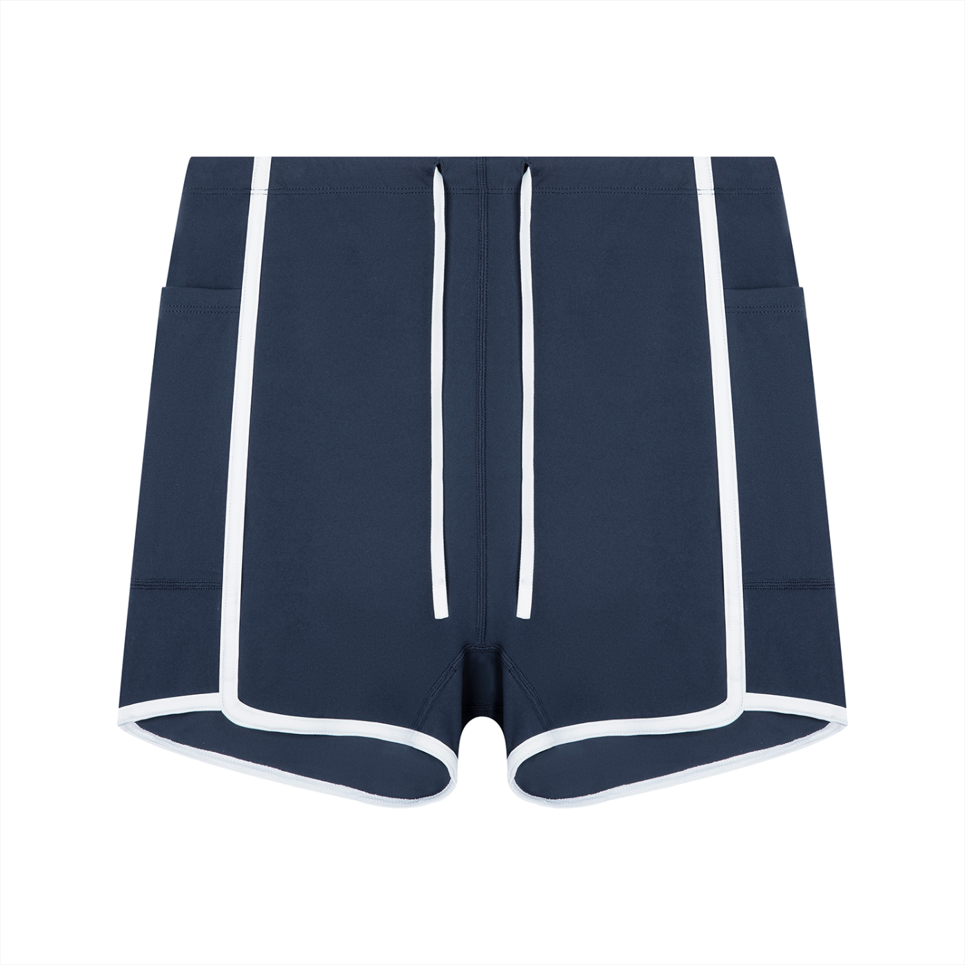 Women's High Rise Color Block Yoga Shorts