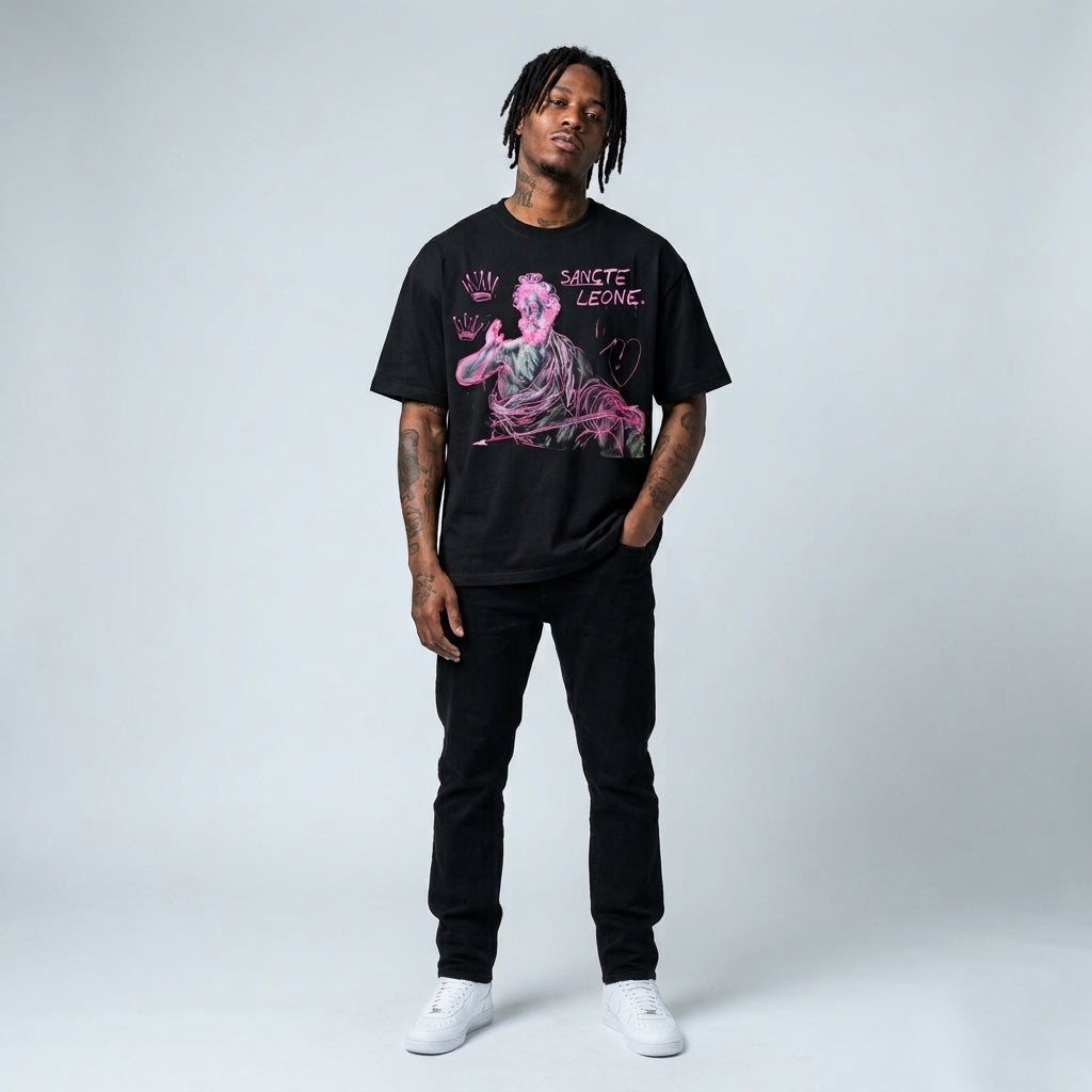 Sancte Leone  Drop Shoulder T-Shirt