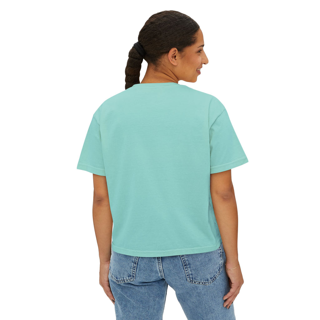 Blessed Boxy Tee — Women's Casual Crop T-Shirt