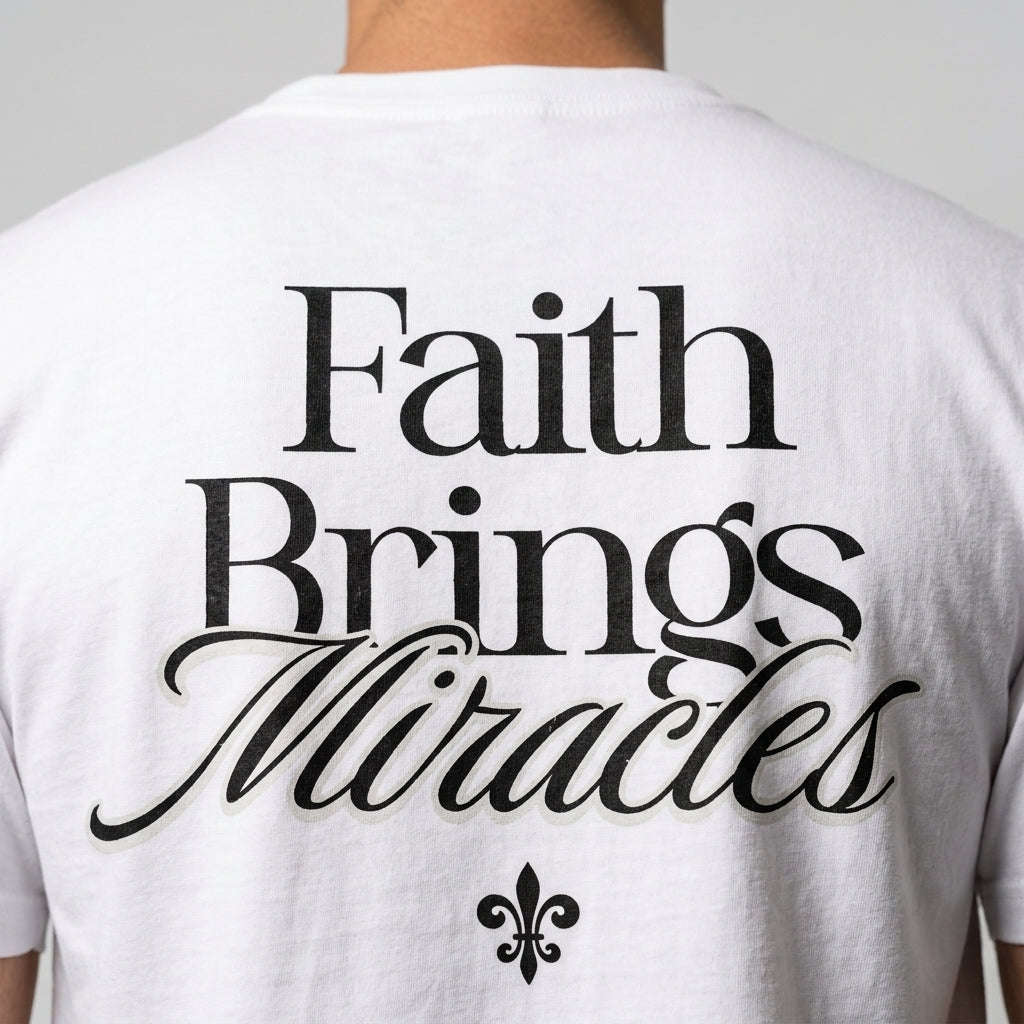 faith,brings,miracles,tee,tshirt,drop,shoulder,graphic,vintage,mens,women,shirt,stitch,riot