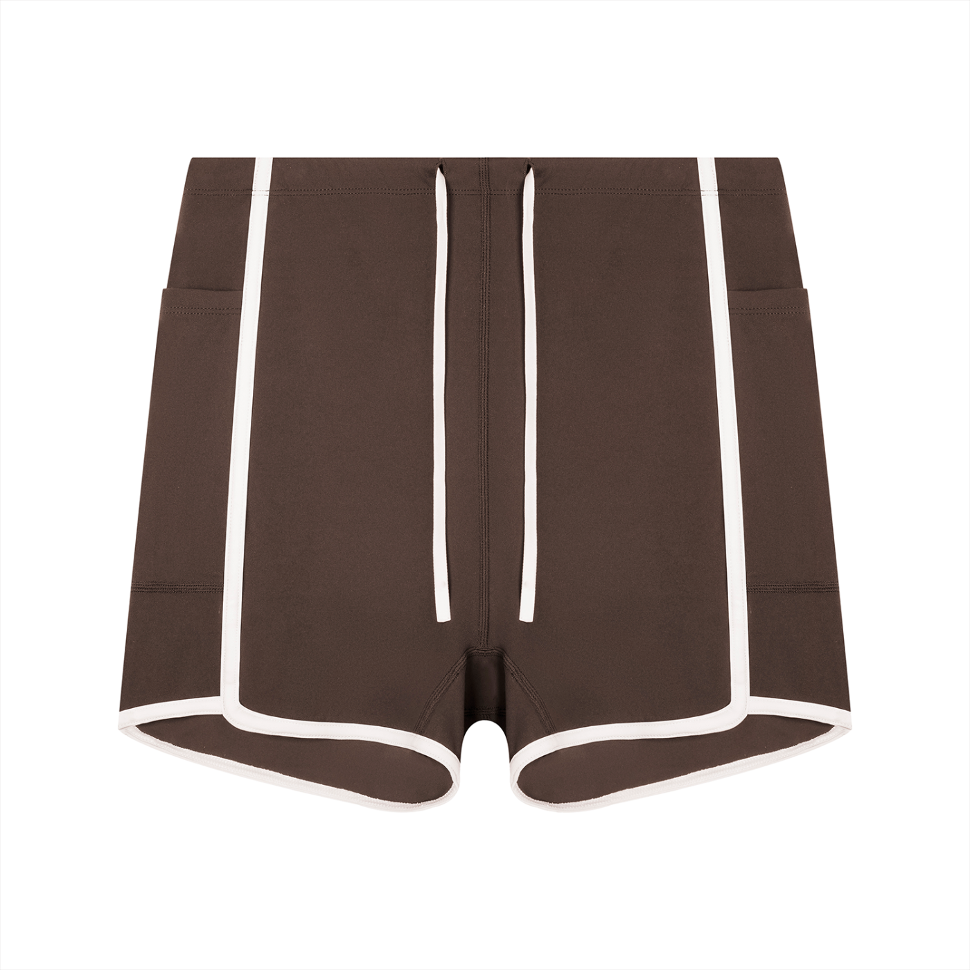 Women's High Rise Color Block Yoga Shorts