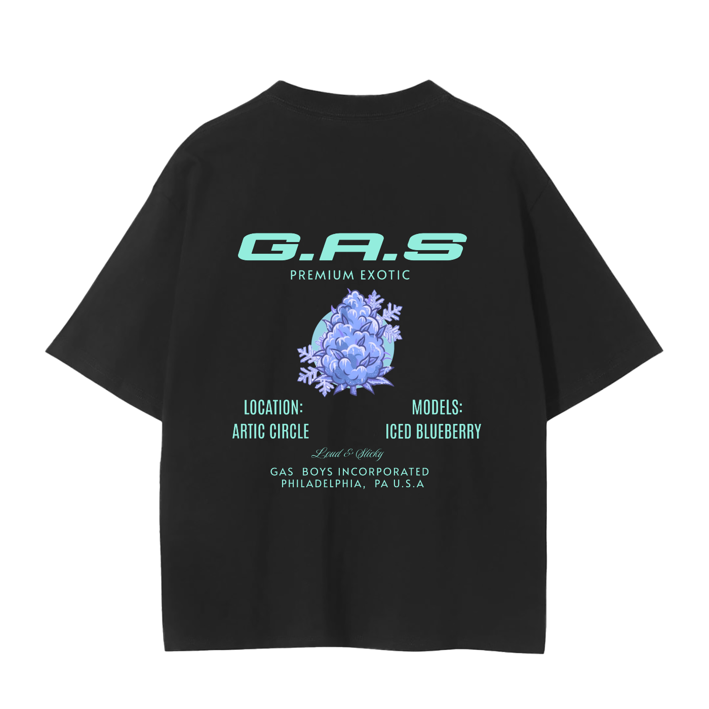 G.A.S Zafessionals Iced ,Gas Iced BlueBerry Tshirt ,Mens tshirt,Crew Tshirt,Gas Short Sleeve tshirt ,Vintage Mens Shirt