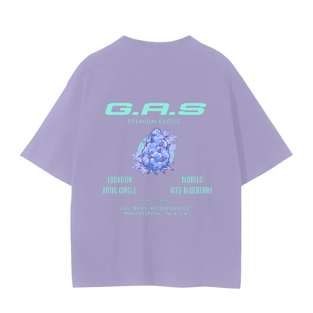 G.A.S Zafessionals Iced ,Gas Iced BlueBerry Tshirt ,Mens tshirt,Crew Tshirt,Gas Short Sleeve tshirt ,Vintage Mens Shirt