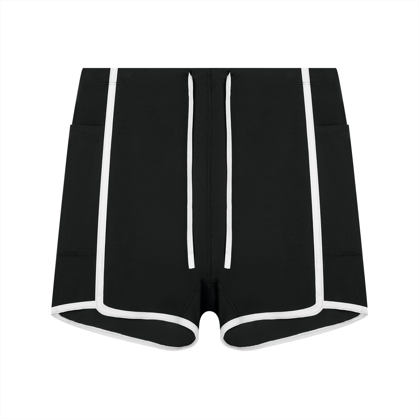 Women's High Rise Color Block Yoga Shorts