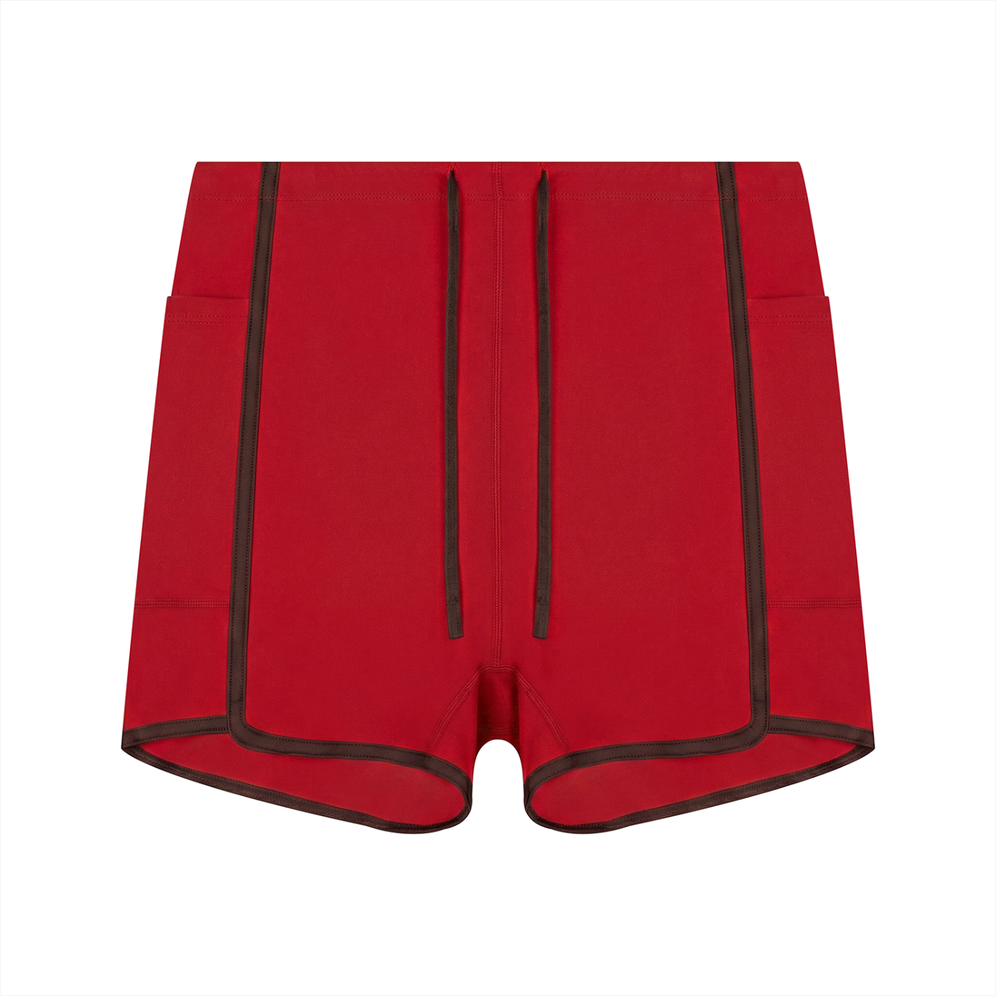 Women's High Rise Color Block Yoga Shorts