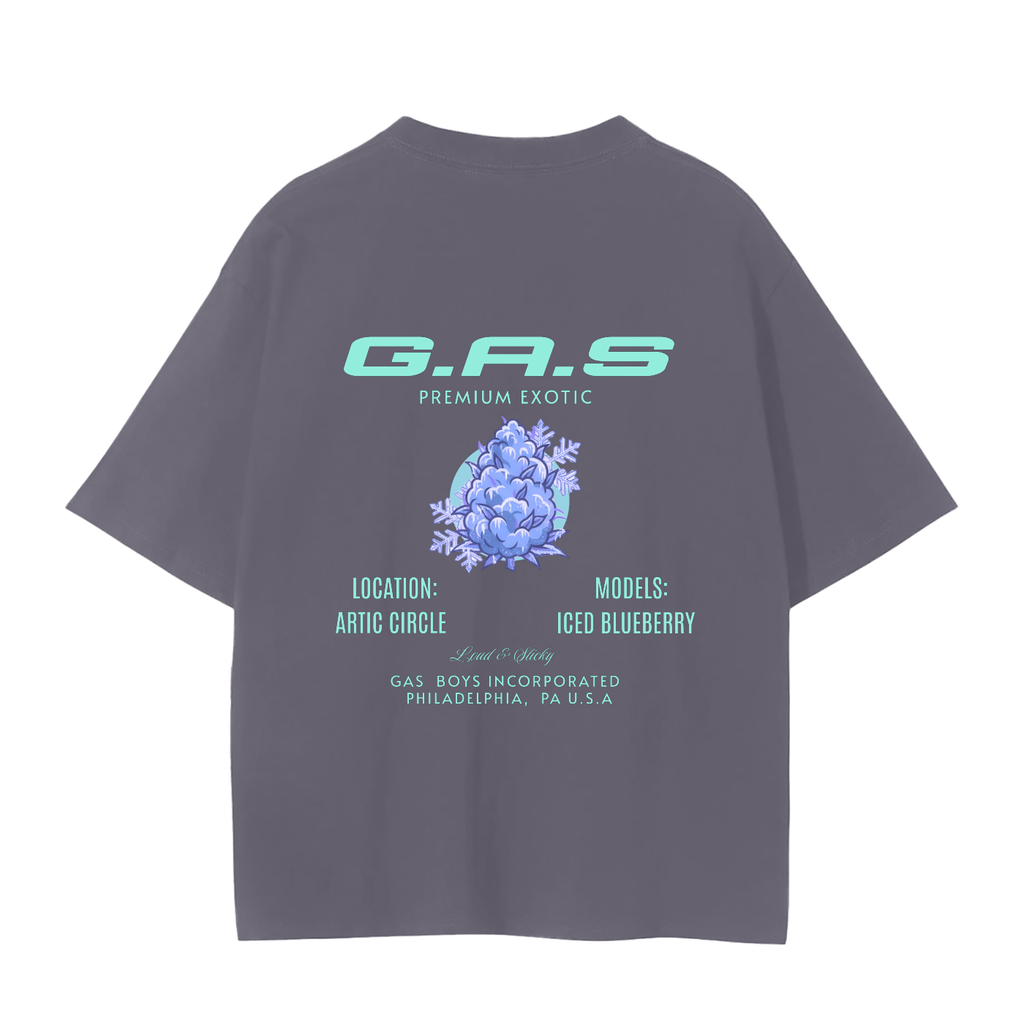 G.A.S Zafessionals Iced ,Gas Iced BlueBerry Tshirt ,Mens tshirt,Crew Tshirt,Gas Short Sleeve tshirt ,Vintage Mens Shirt